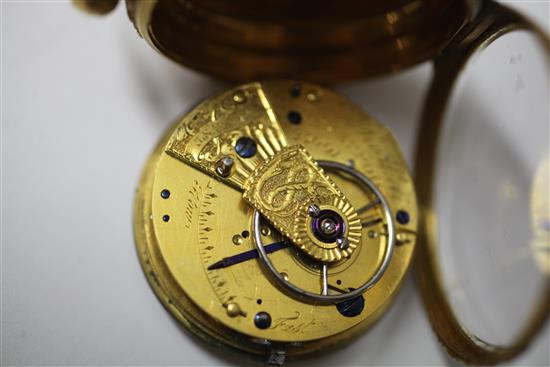 A George III 22ct gold keywind lever pocket watch by Robert Roskell, Liverpool,